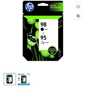 HP 98 Black & 95 Tri-color Ink Set. New in the box. Originally $88